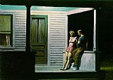 Edward Hopper Canvas Paintings - Summer Evening